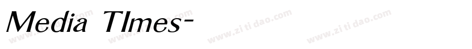 Media TImes字体转换